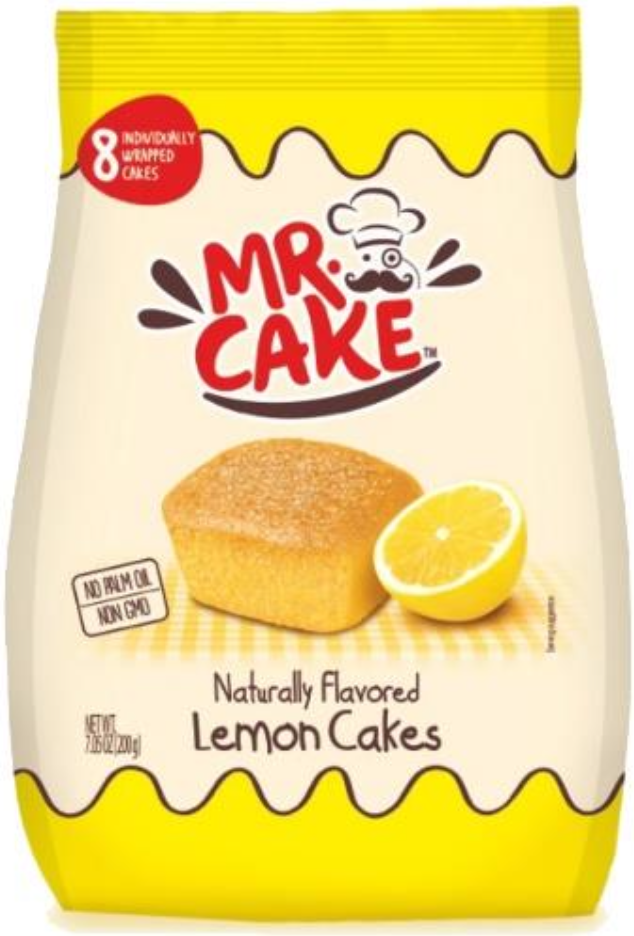 Mr. Brownie Naturally Flavored Lemon Cakes