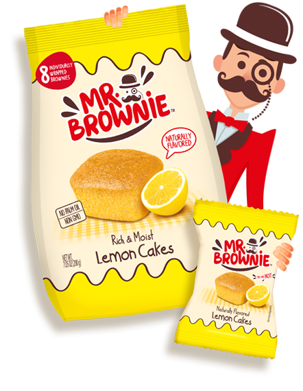 Mr. Brownie Naturally Flavored Lemon Cakes