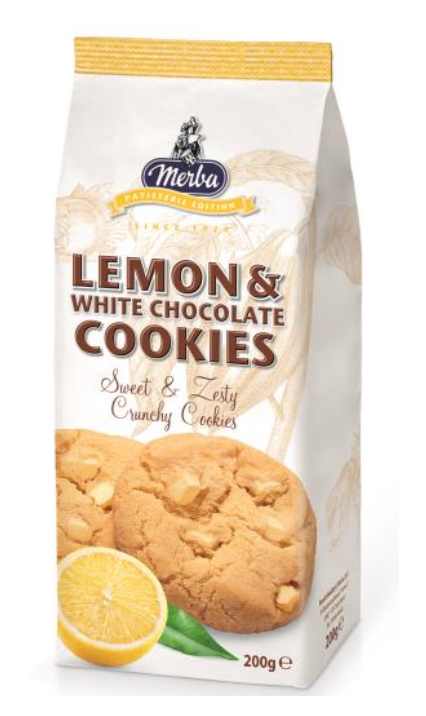 Merba Lemon & White Chocolate Cookies