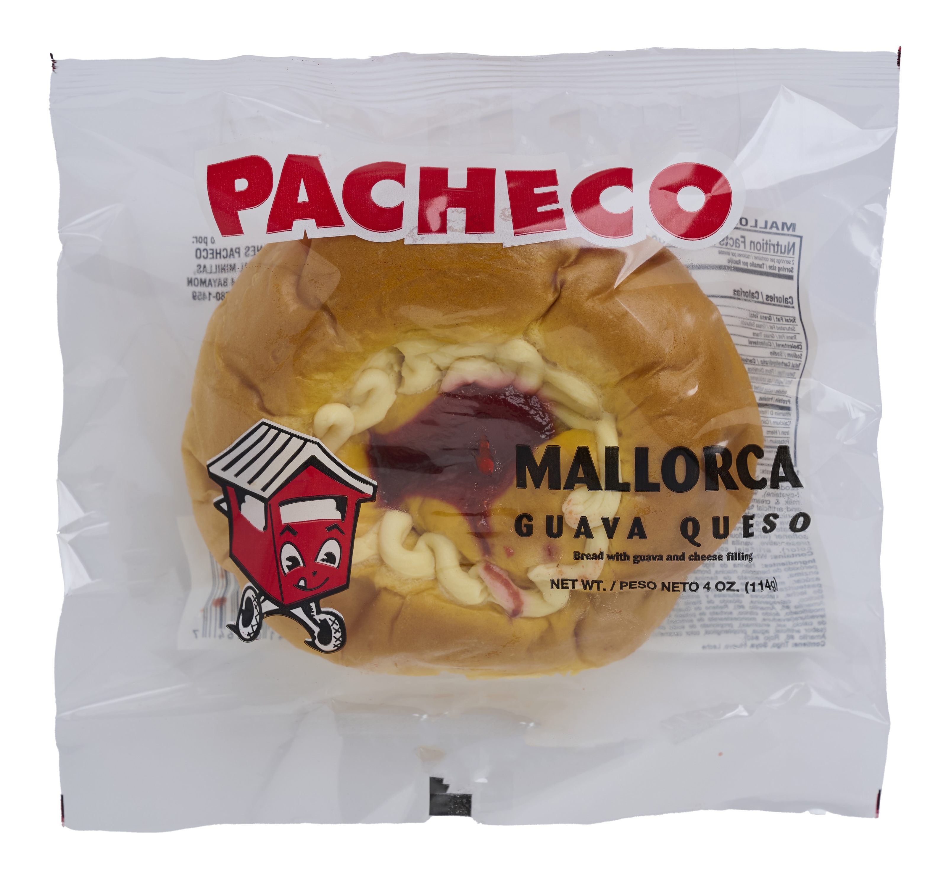 Mallorca Sweet Bread Roll Guava Cheese - Pan Mallorca Guayaba y Queso