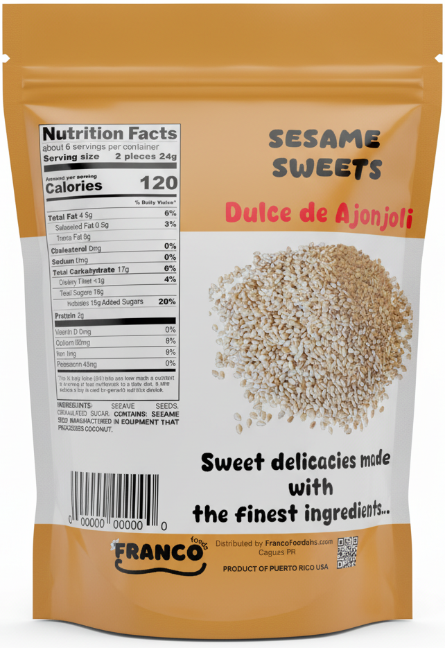 Sesame Sweet Bites - Dulce de Ajonjolí