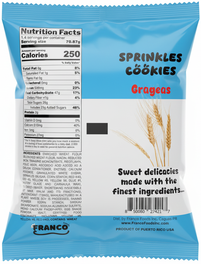 Sprinkles Cookies - Grageas