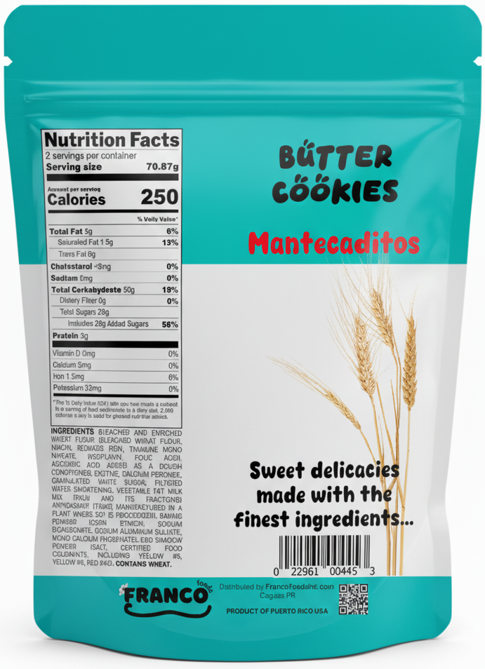 Butter Cookies - Mantecaditos
