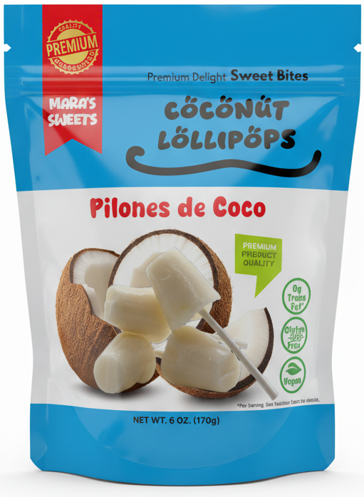 Coconut Lollipops - Pilónes de Coco