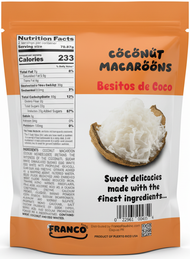 Coconut Macaroons - Besitos de Coco