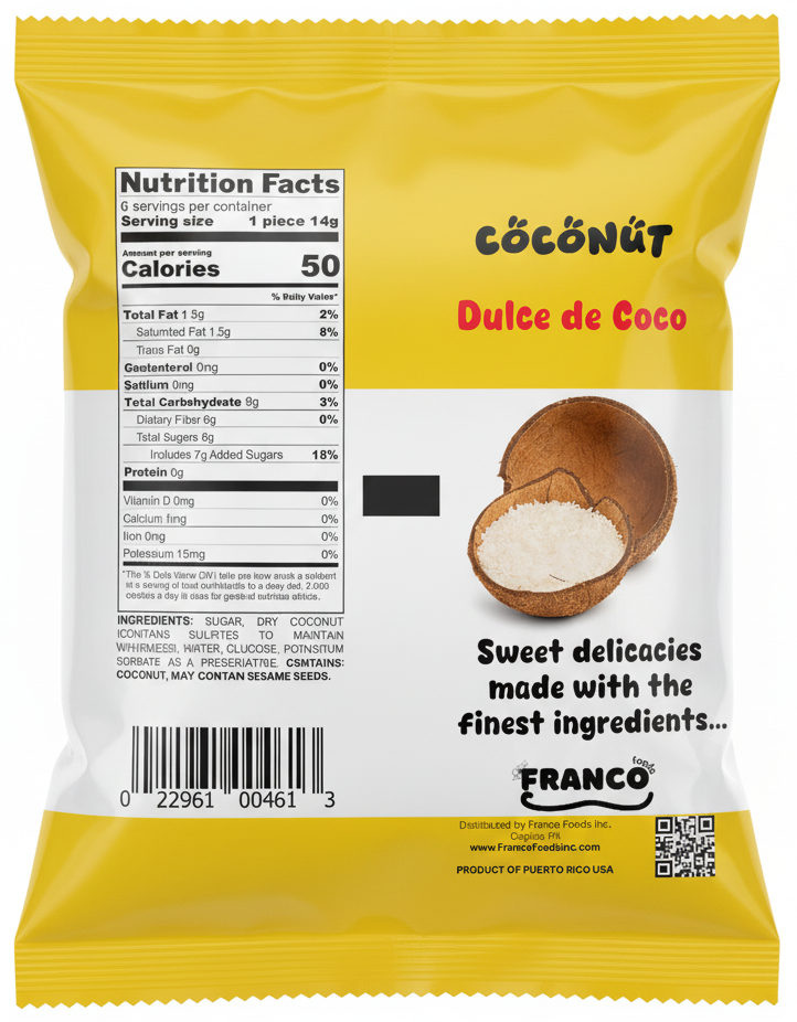 Coconut Sweet Bites - Dulce de Coco