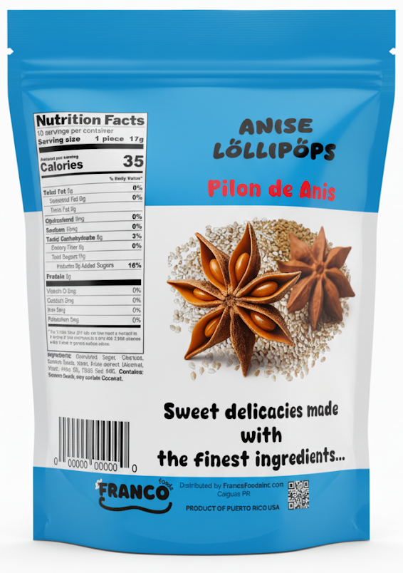 Anise Lollipops - Pilónes de Anis