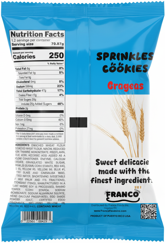 Sprinkles Cookies - Grageas