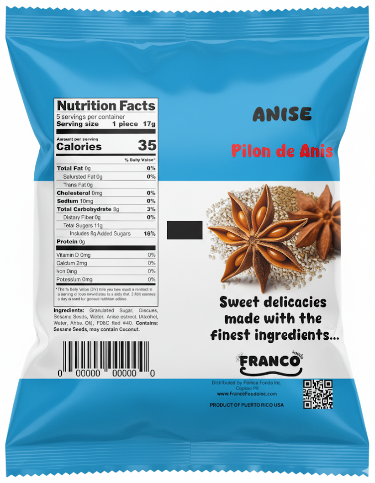 Anise Lollipops - Pilónes de Anis