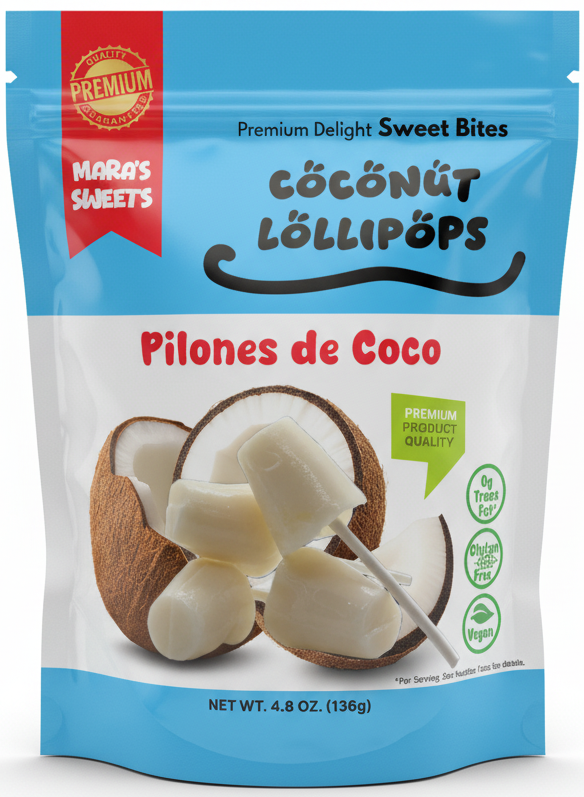 Coconut Lollipops - Pilónes de Coco