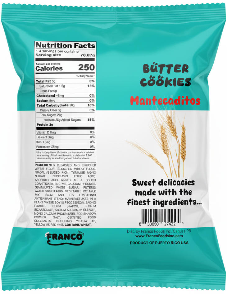 Butter Cookies - Mantecaditos