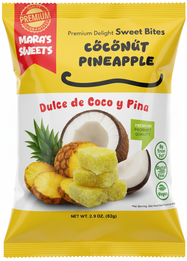 Coconut Pineapple Sweet Bites - Dulce de Coco Piña