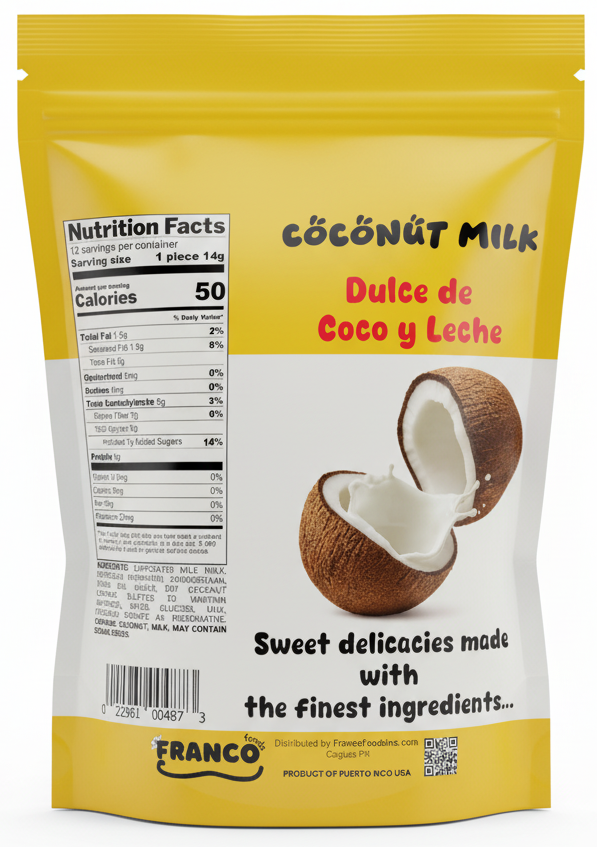Coconut Milk Sweet Bites - Dulce de Coco Leche