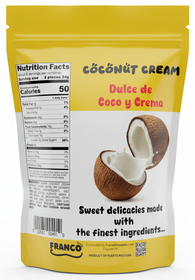 Coconut Cream Bites - Dulce de Coco Crema