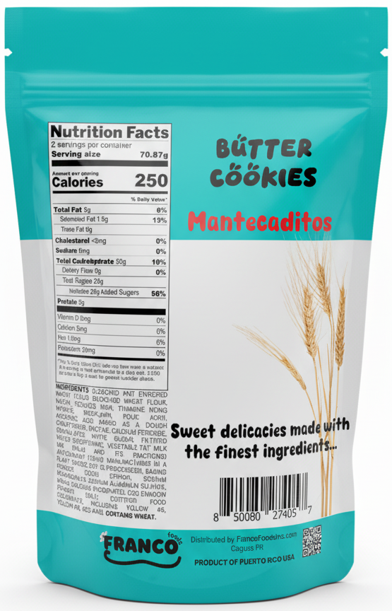 Butter Cookies - Mantecaditos