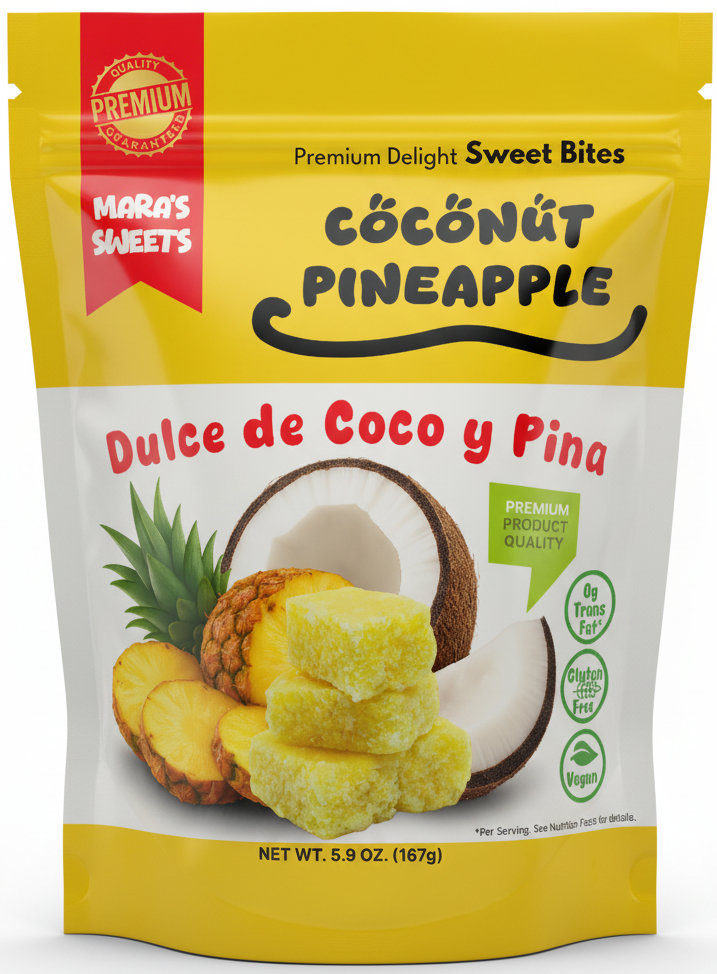 Coconut Pineapple Sweet Bites - Dulce de Coco Piña