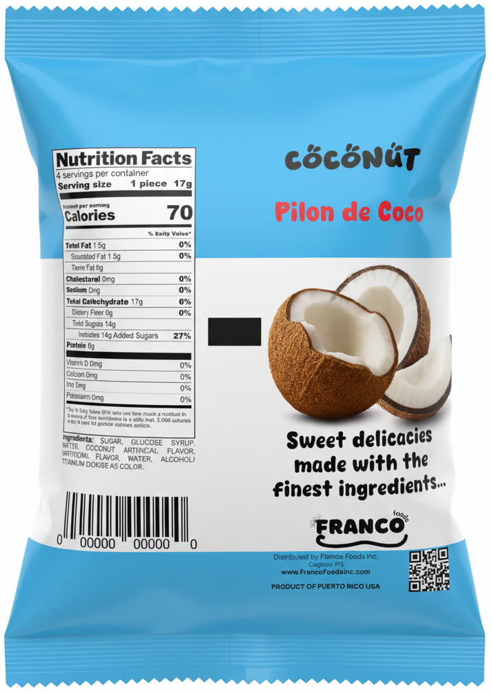 Coconut Lollipops - Pilónes de Coco