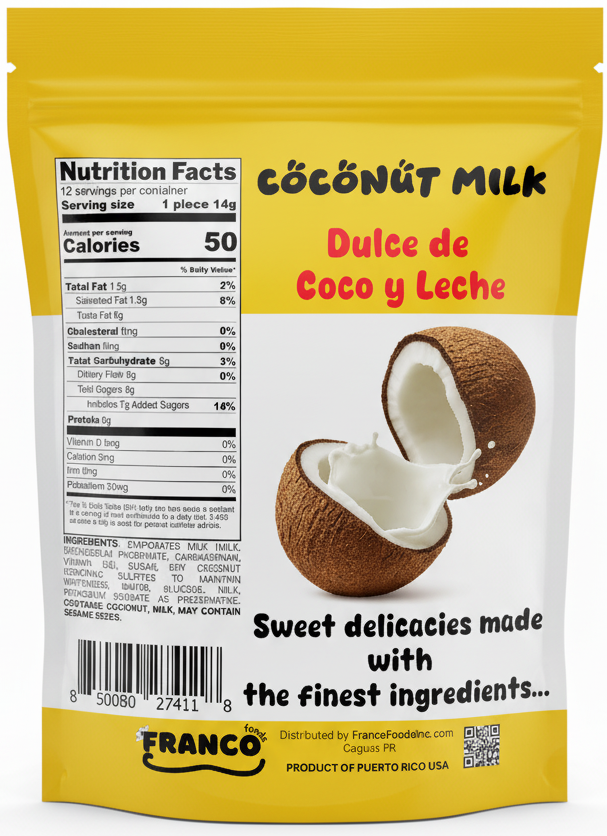 Coconut Milk Sweet Bites - Dulce de Coco Leche