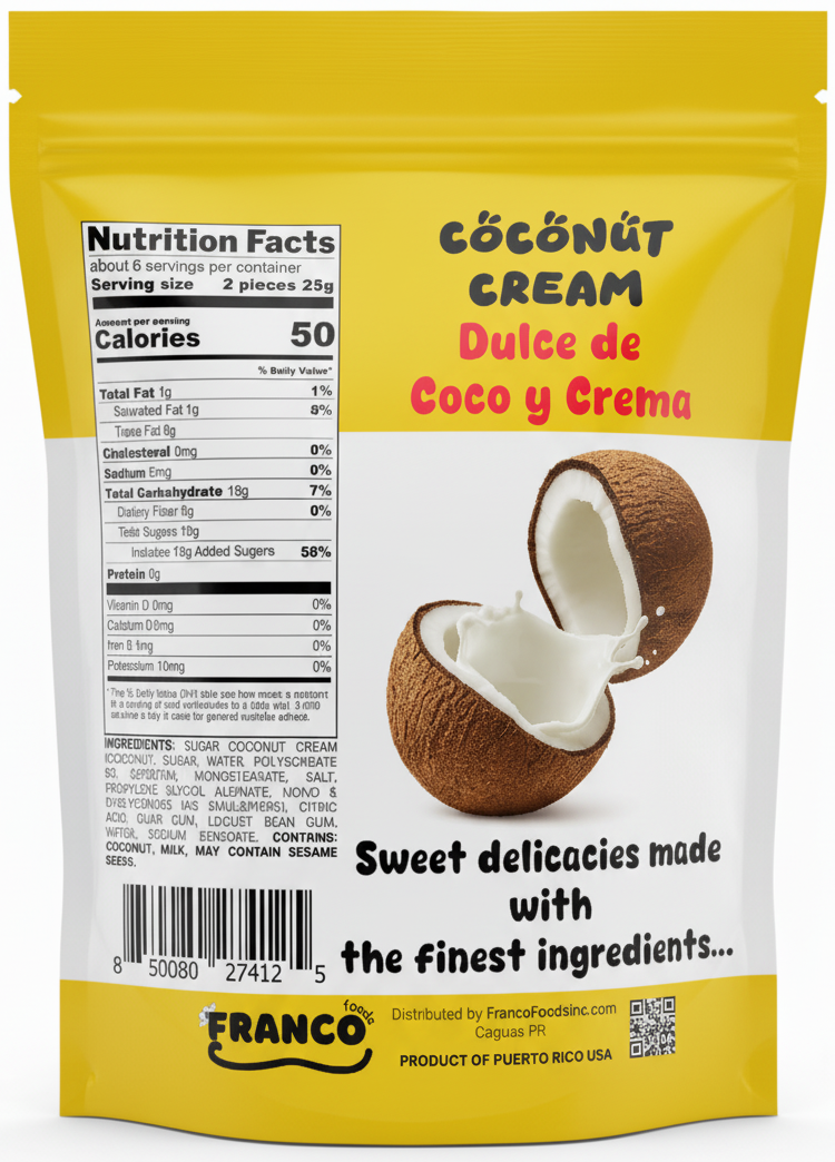 Coconut Cream Bites - Dulce de Coco Crema