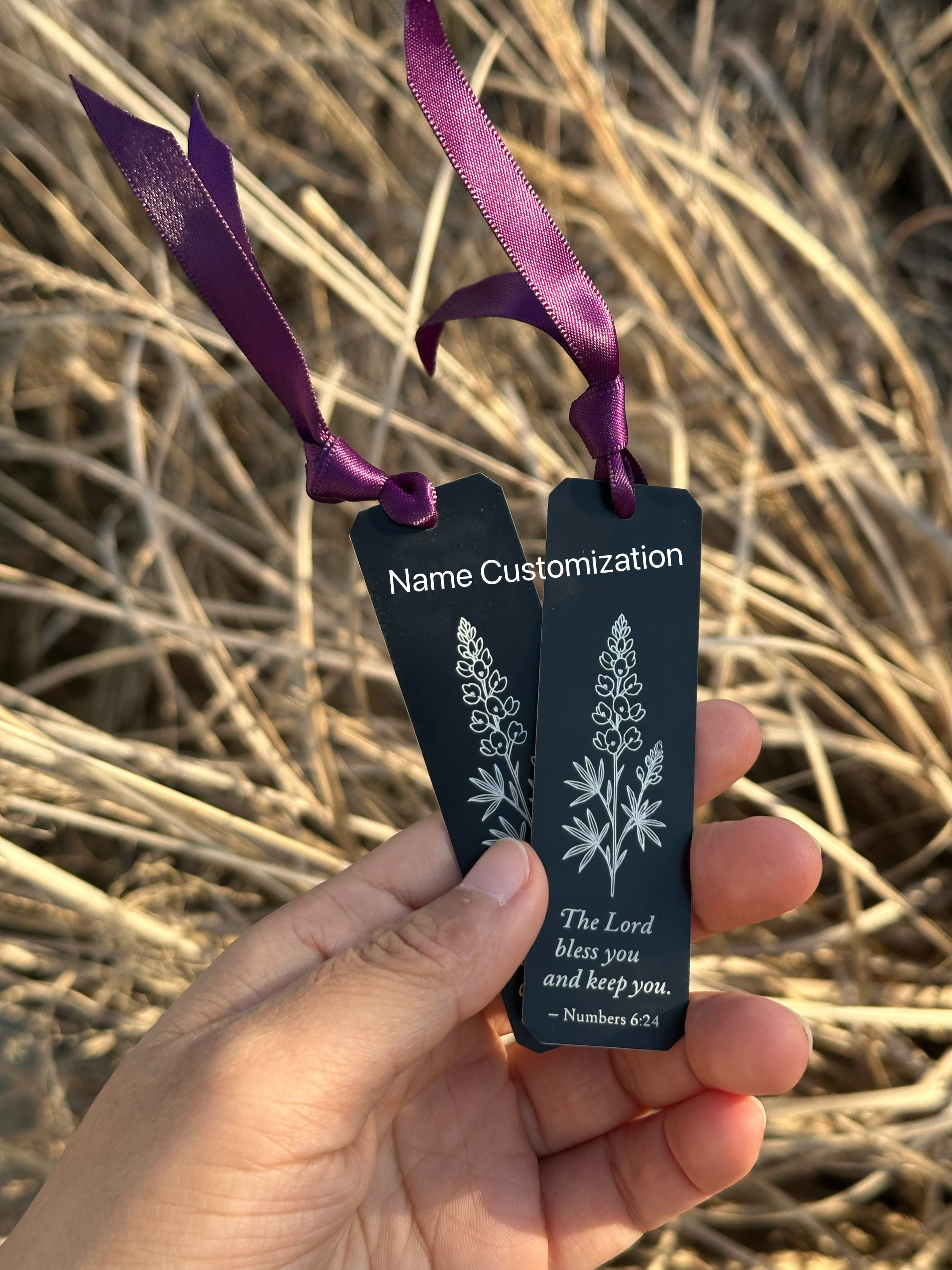 Personalized Aluminum Bookmark (Texas Botanicals)