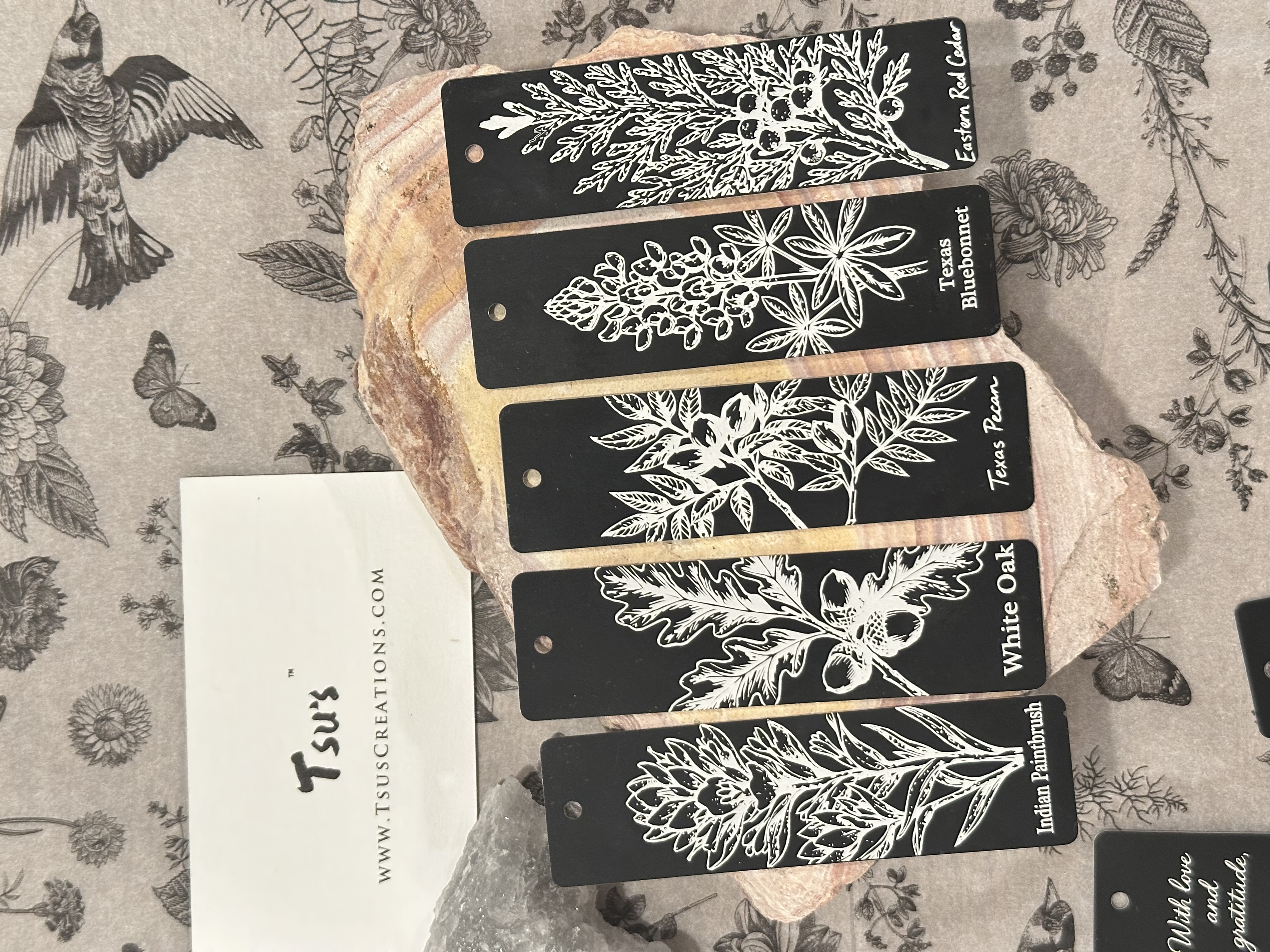 Personalized Aluminum Bookmark (Texas Botanicals)