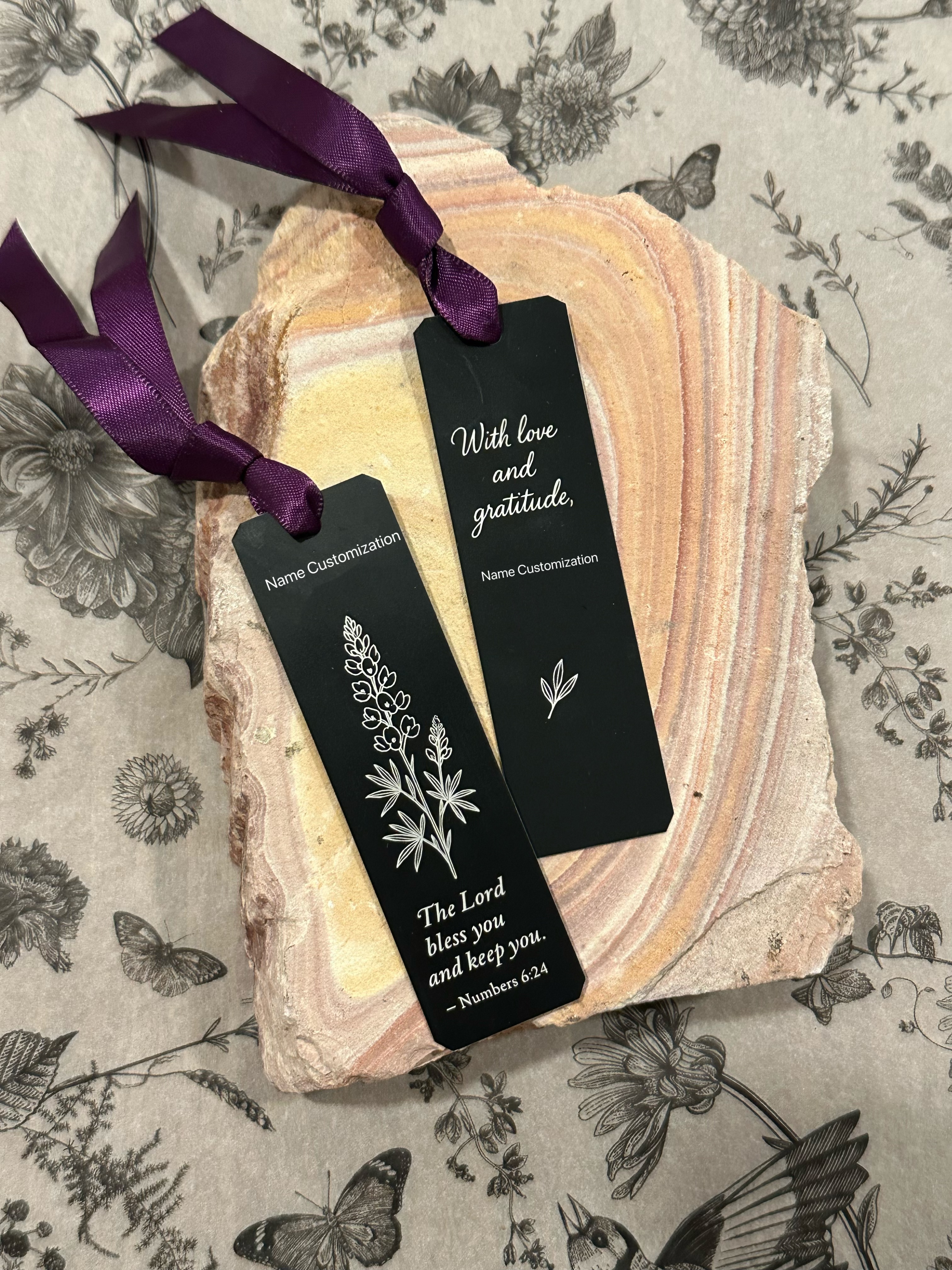 Personalized Aluminum Bookmark (Texas Botanicals)