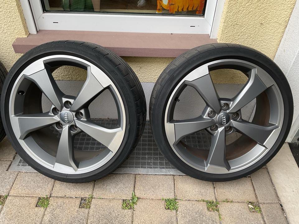 4 Jantes Audi Rotor 19" avec pneus Pirelli P Zero – 235/35 R19 