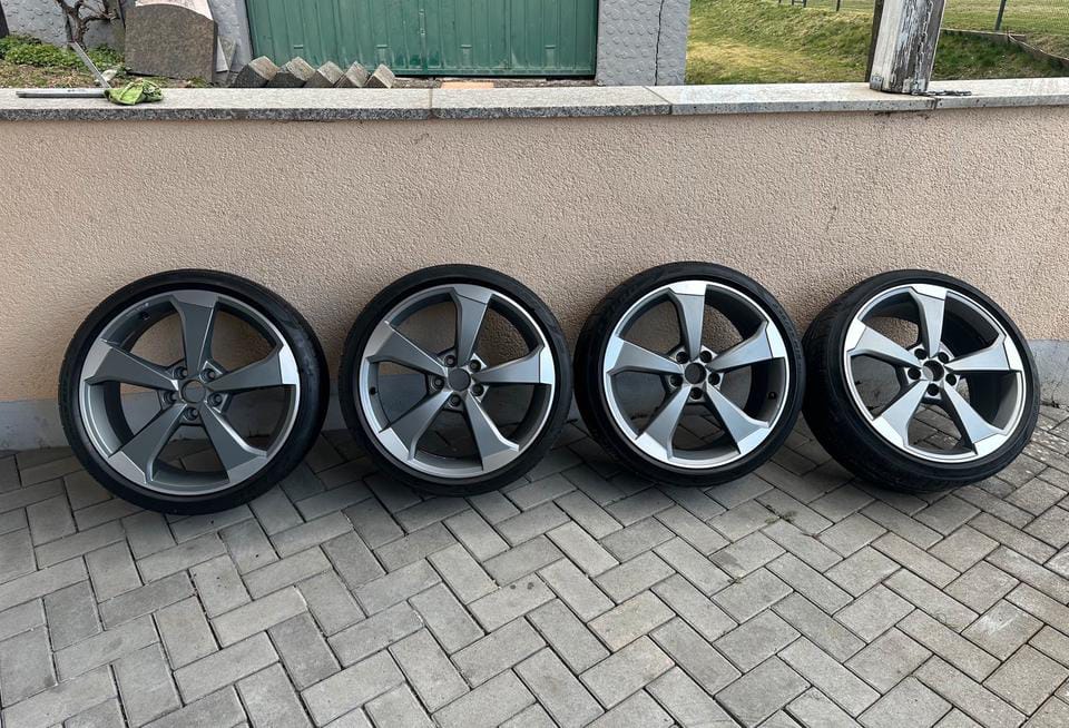 Jantes Rotor Audi 19" avec pneus été Pirelli P Zero – Origine RS3 / A3 / S3 / A4 / A5