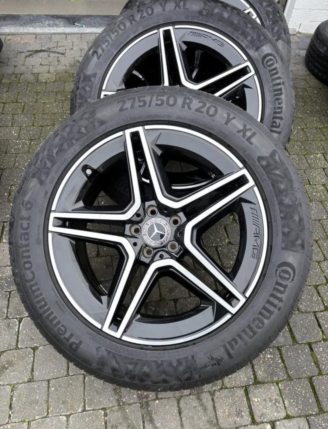 Jantes Mercedes GLE AMG 20 pouces + pneus Continental – État neuf