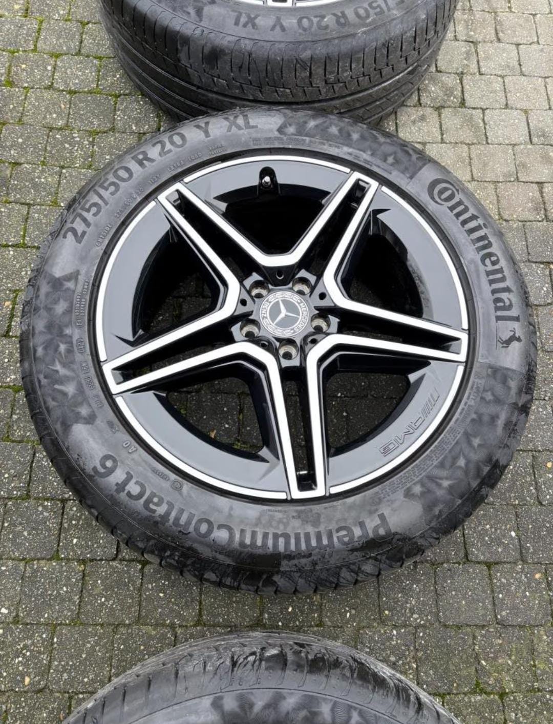 Jantes Mercedes GLE AMG 20 pouces + pneus Continental – État neuf