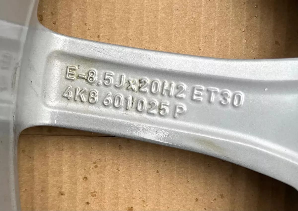 Jantes aluminium d’origine Audi A7 / S7 4K8 – 20 pouces S Line