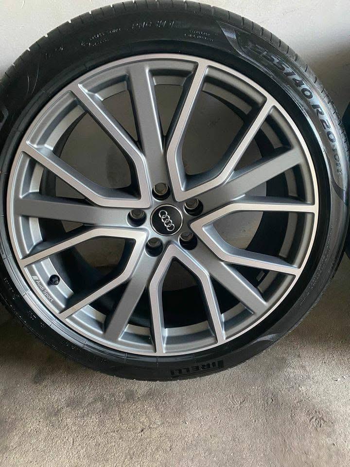 Jantes Audi Sport d’origine 20 pouces pour Audi A6 C8 – Jeu complet avec pneus Pirelli