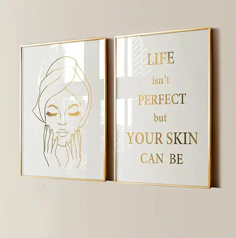 NATVVA Life Isn't Perfect But Your Skin Can Be Canvas Art Skin Treatment Poster Facial Procedures Skin 