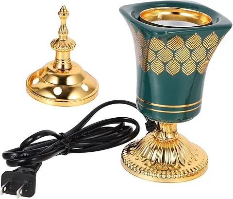 BESTOYARD Electric Retro Incense Burner Plug Aroma Censer for Home Décor Table Centerpiece for Indoor 