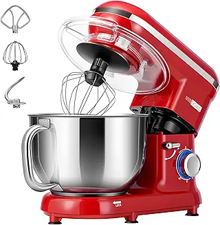 VIVOHOME Stand Mixer, 660W 10 Speed 6 Quart Tilt-Head Kitchen Electric Food Mixer with Beater, Dough Hook,
