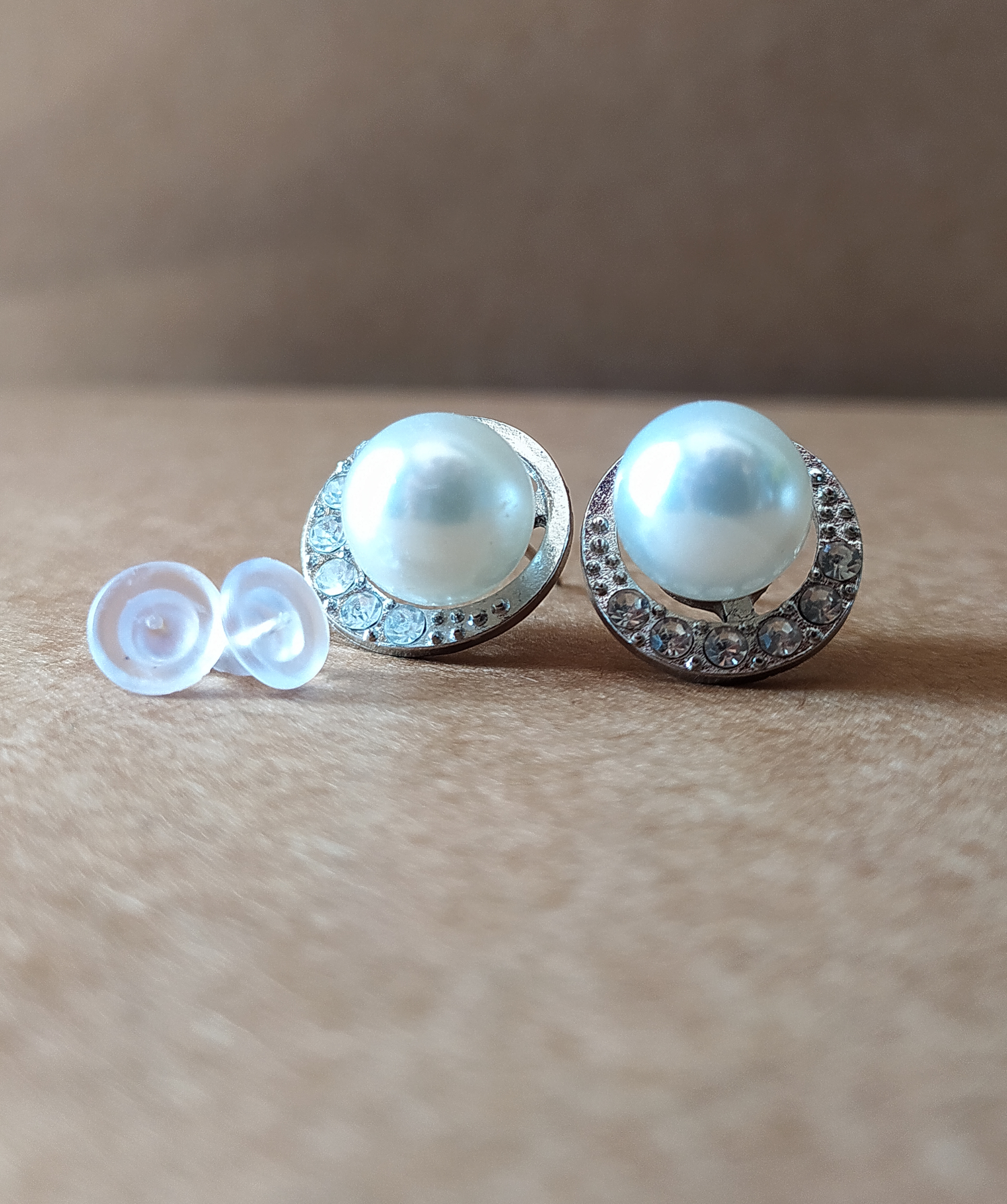 Elegant Pearl Stud Earrings