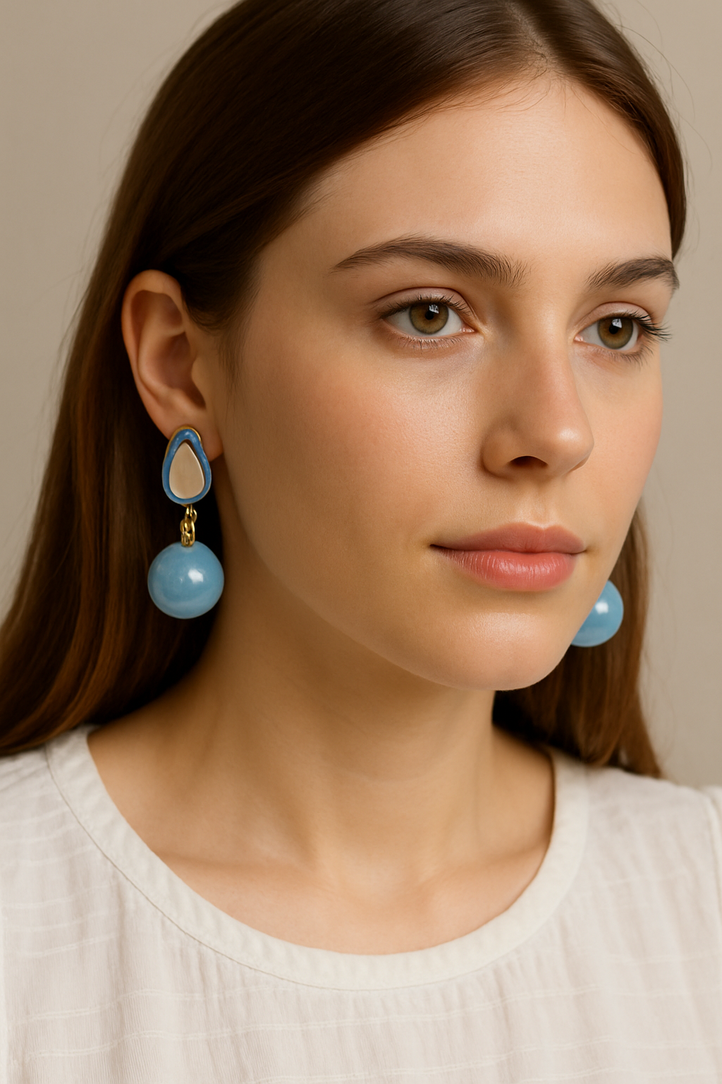 Elegant Blue Dangle Earrings