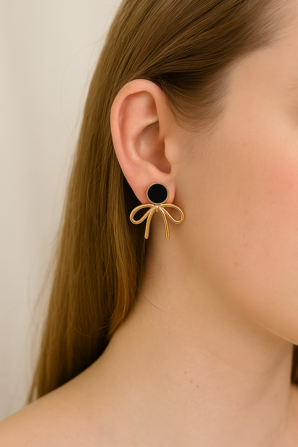 Elegant Bow Stud Earrings