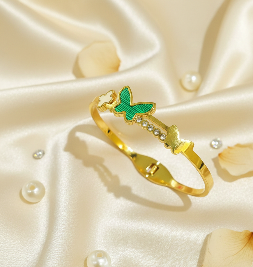 Elegant Gold Butterfly  Anti-Tarnish Bracelet