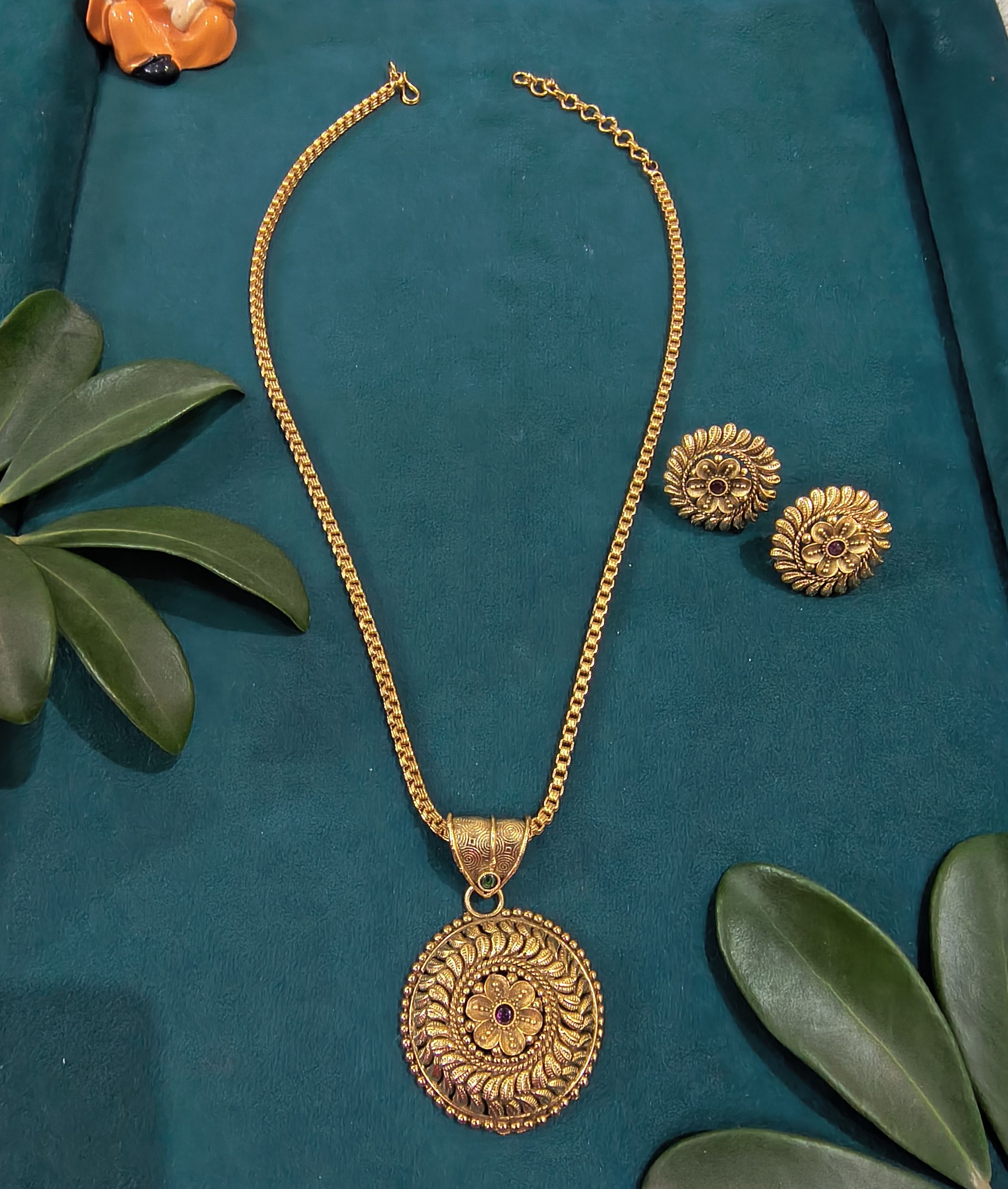 Antique brass coated Necklace Set