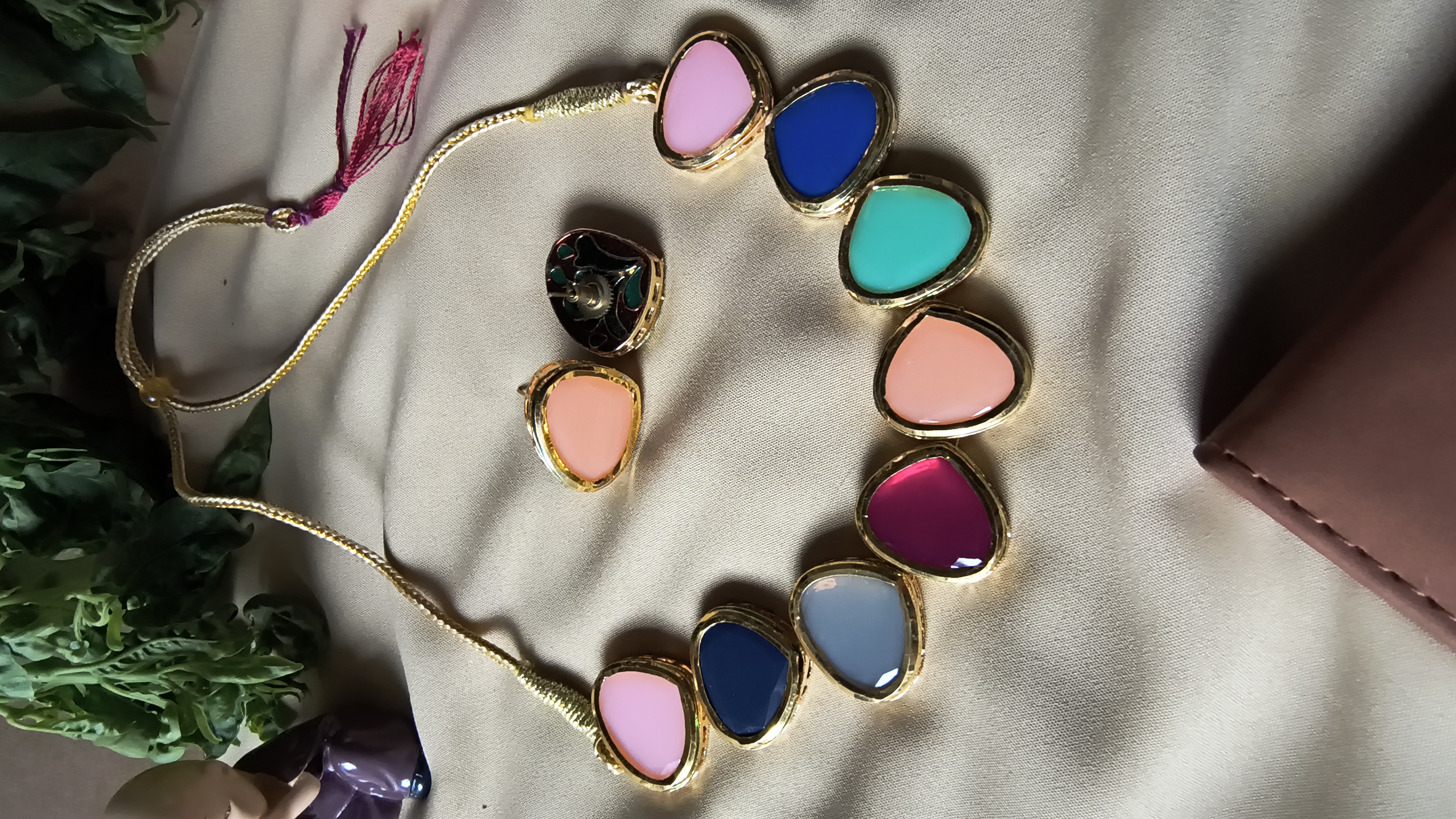 Colorful Teardrop Necklace