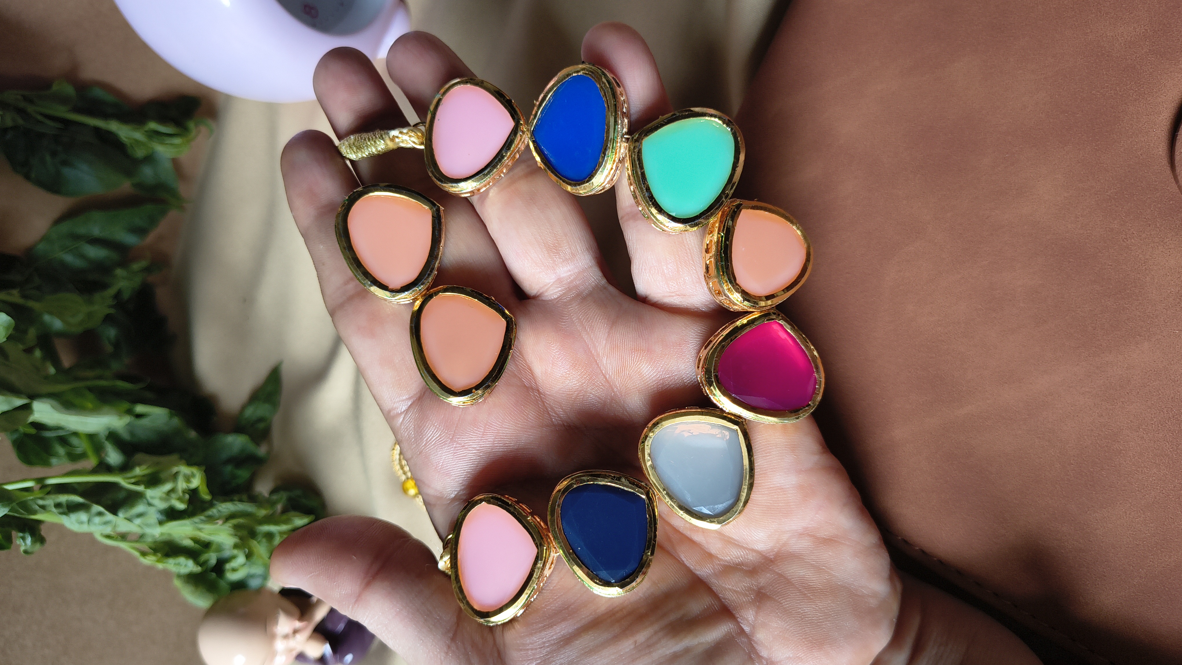 Colorful Teardrop Necklace