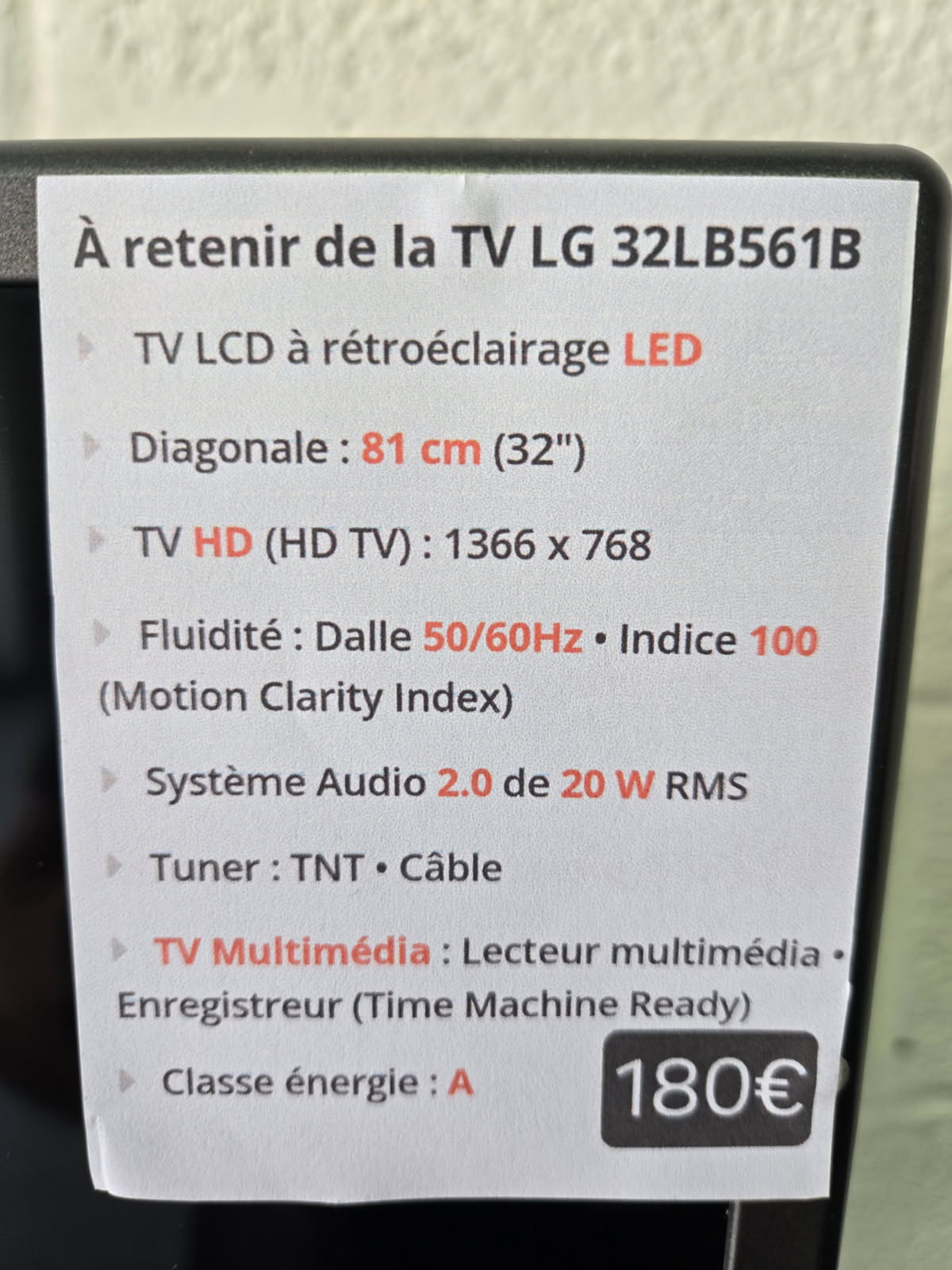 Téléviseur LED