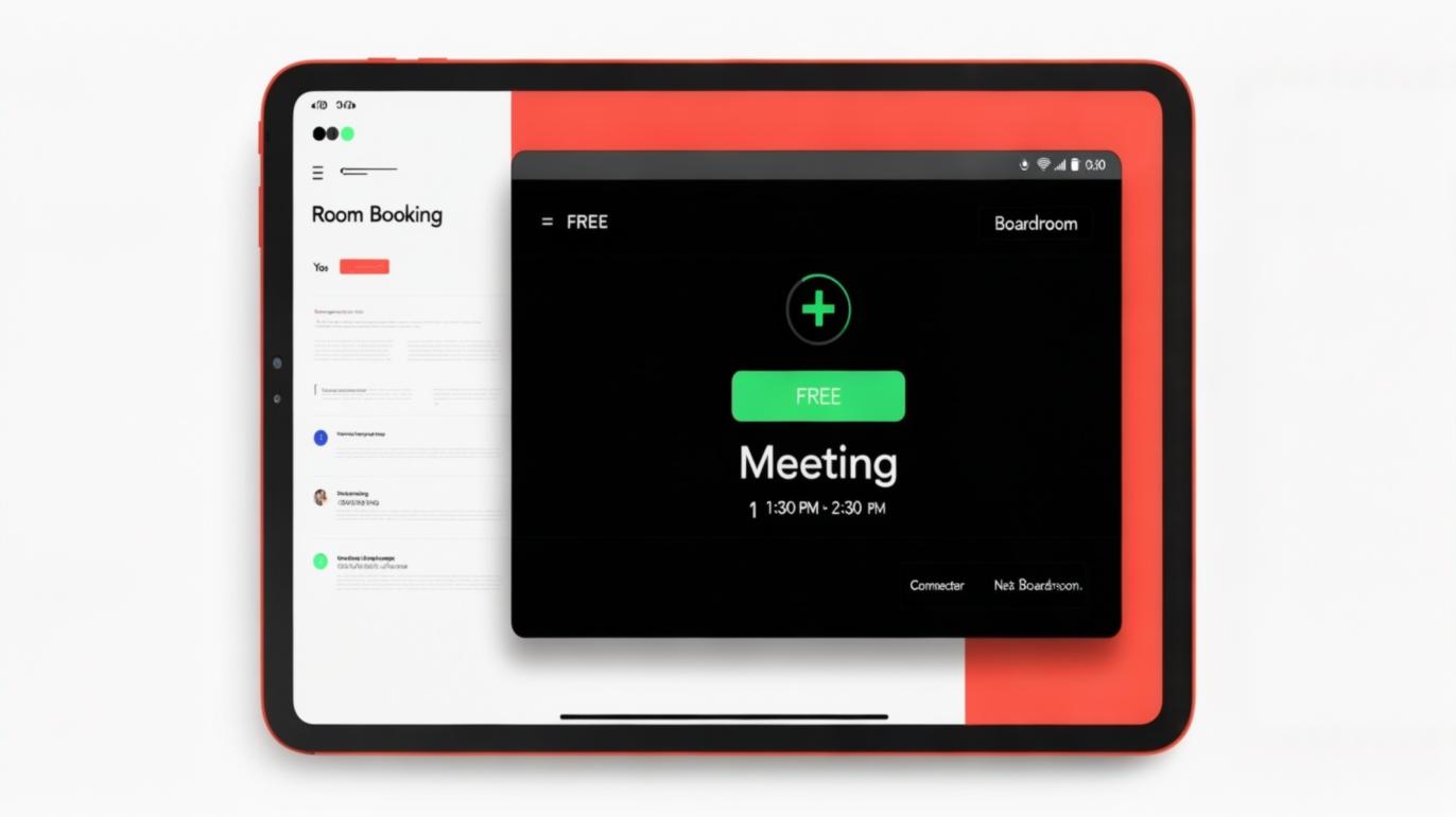 Digital Meeting Room Booking Tablet