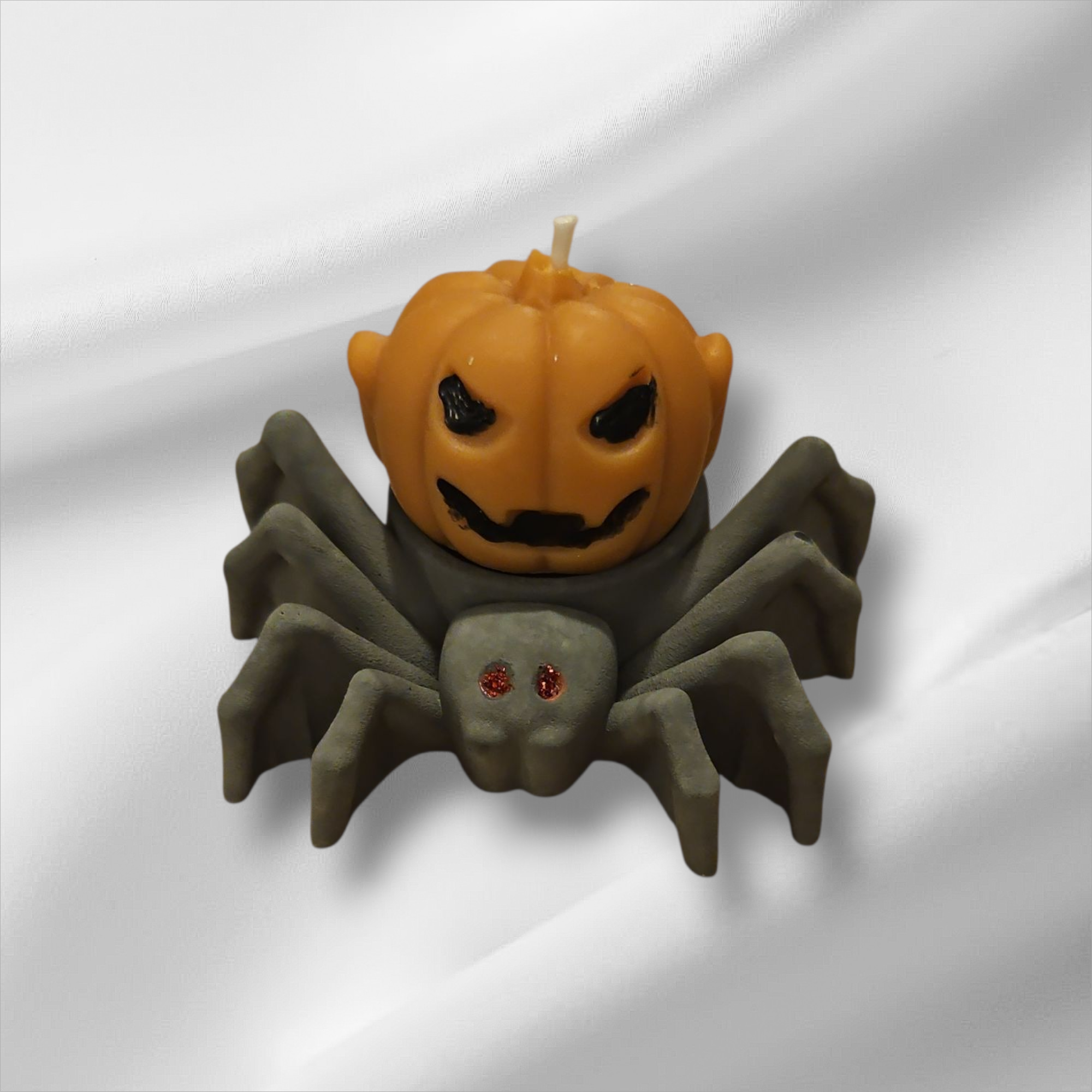 Bougie d’Halloween araignée