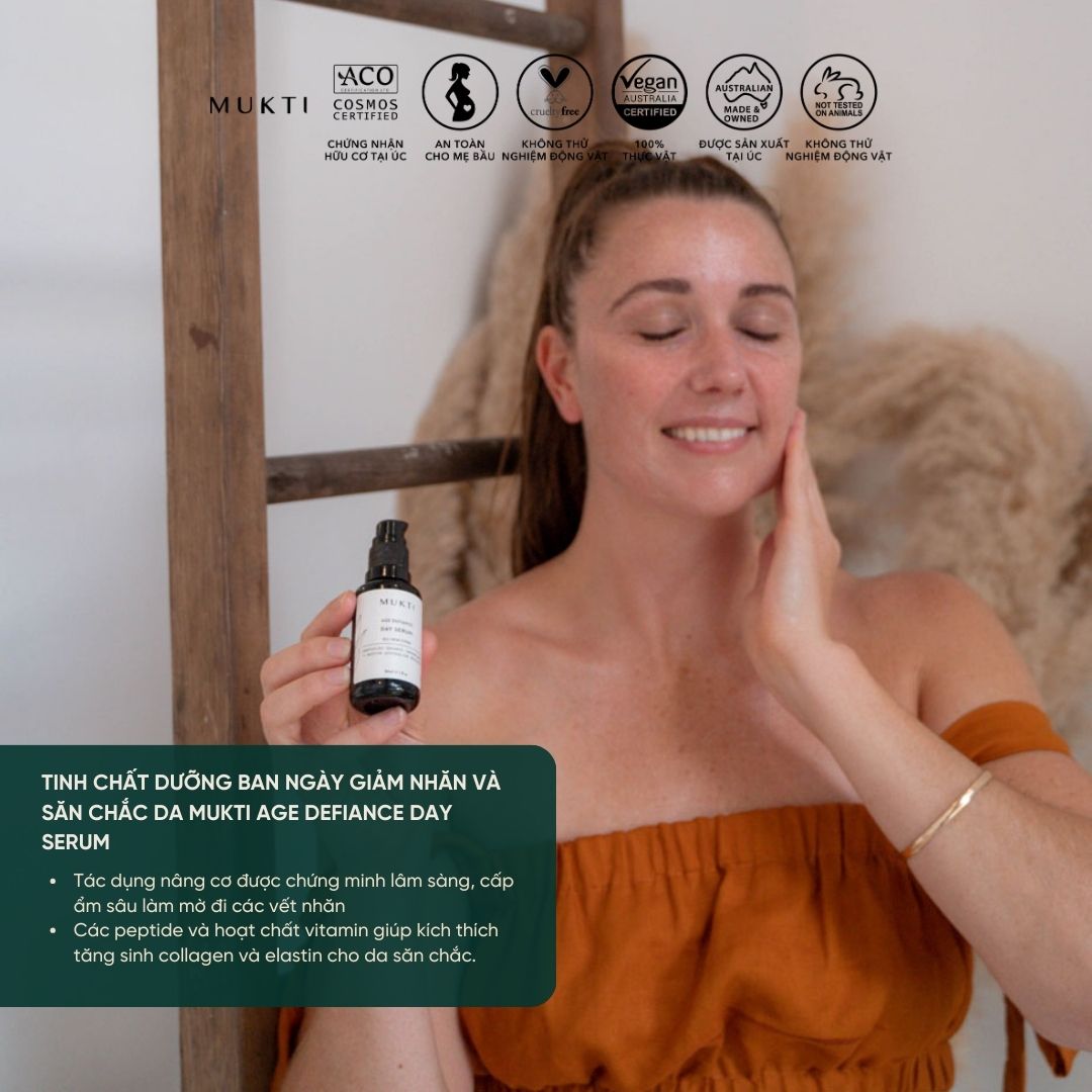 Tinh Chất Dưỡng Ban Ngày Giảm Nhăn Và Săn Chắc Da Mukti Age Defiance Day Serum 30Ml