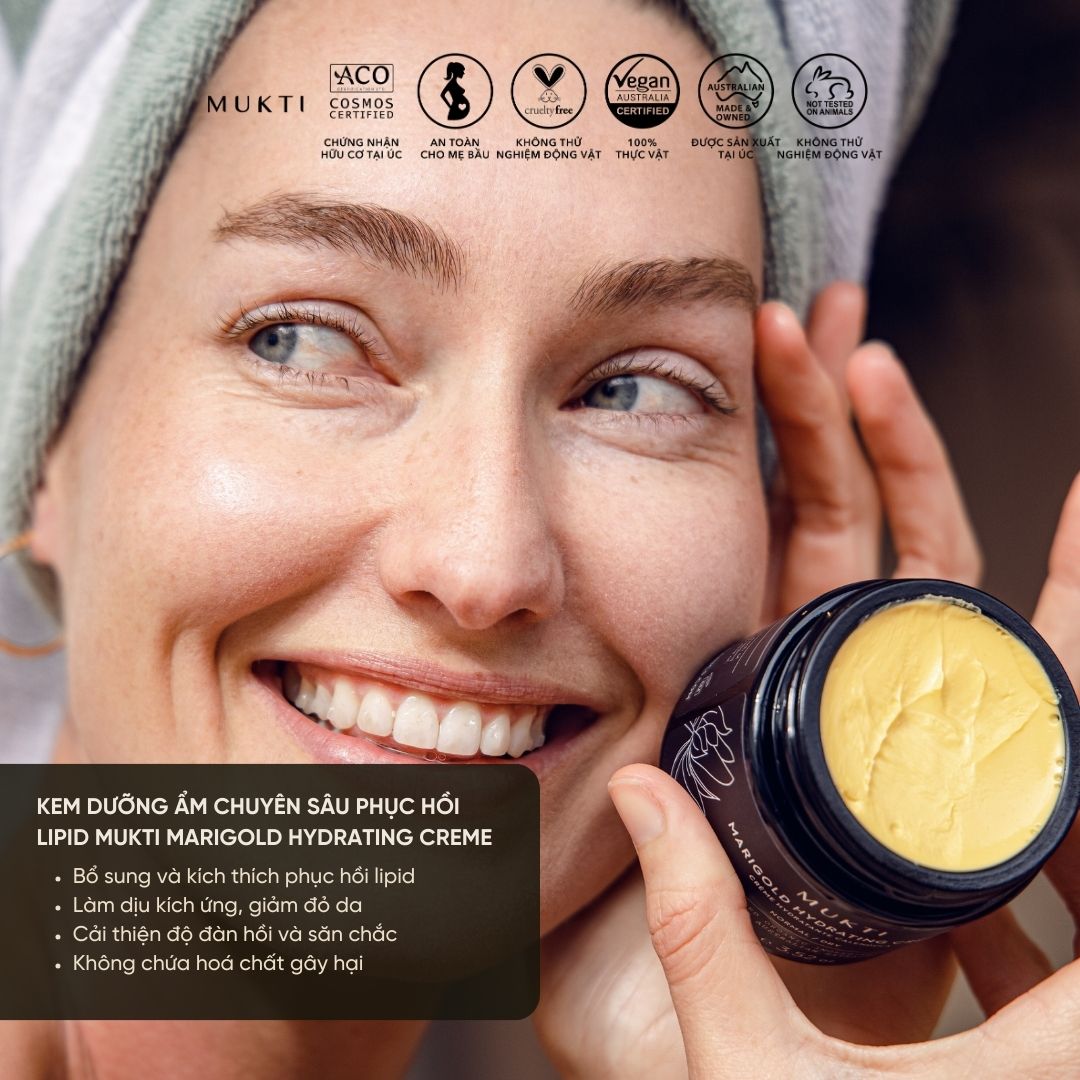 Kem Dưỡng Ẩm Chuyên Sâu, Phục Hồi Lipid Mukti Marigold Hydrating Creme 100G