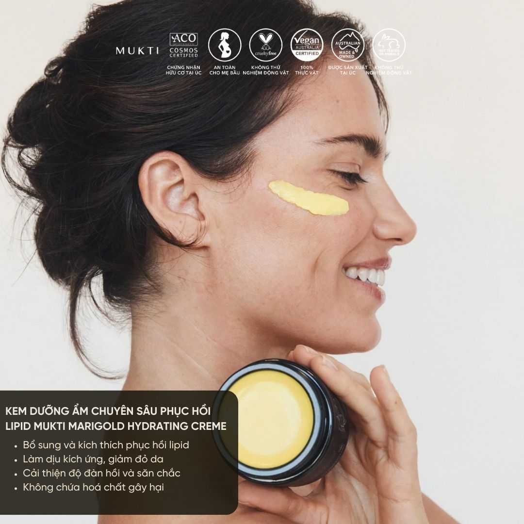 Kem Dưỡng Ẩm Chuyên Sâu, Phục Hồi Lipid Mukti Marigold Hydrating Creme 100G