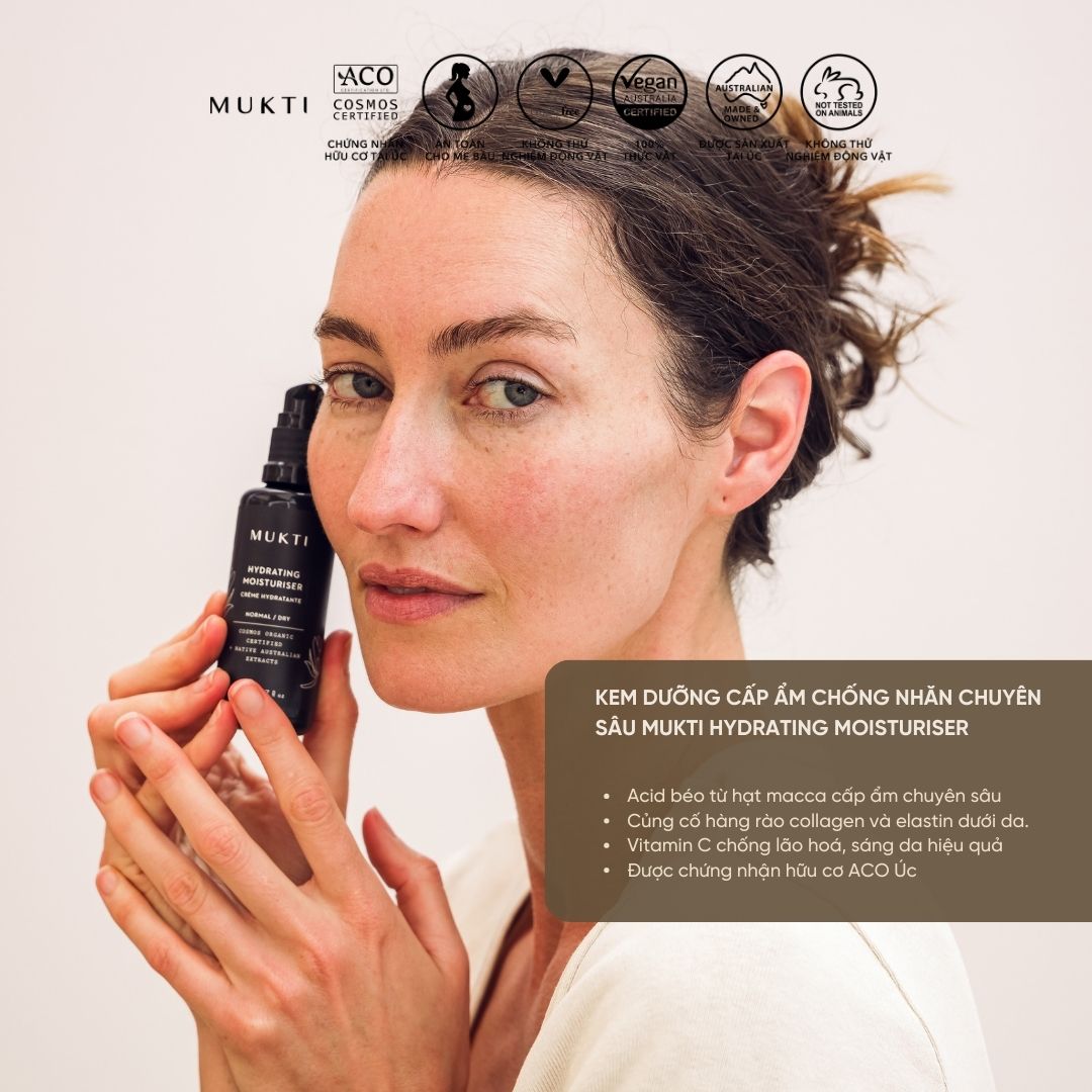 Kem Dưỡng Cấp Ẩm Chống Nhăn Chuyên Sâu Mukti Hydrating Moisturiser 50Ml