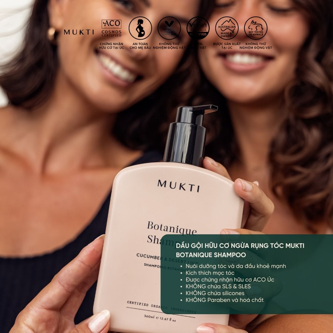 Dầu Gội Phục Hồi Và Nuôi Dưỡng Tóc Mukti Botanique Shampoo 360Ml
